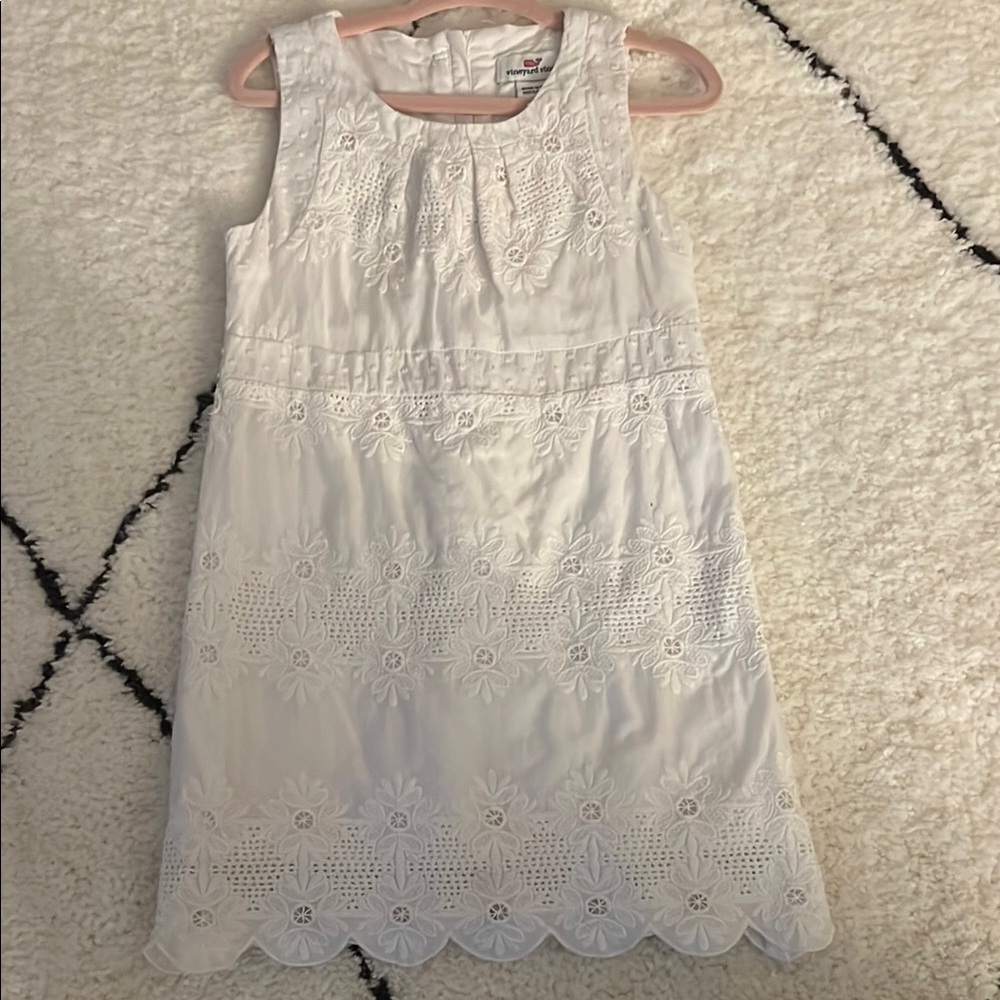 Vineyard Vines White Lace Girls Dress